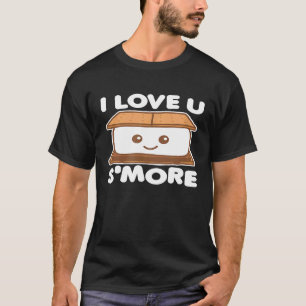 Camiseta Eu Te Amo Mais Engraçado Acampando Mais Pun Escuro
