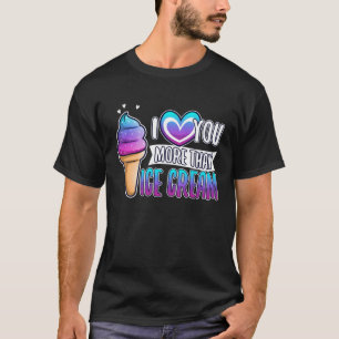 Camiseta Eu te amo mais que o sorvete 1