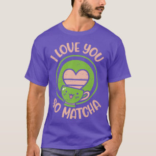 Camiseta Eu Te Amo Matcha Bubble Tea Matcha Premium