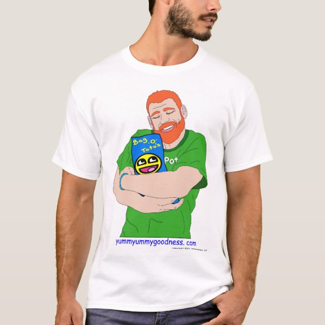CAMISETA EU TE AMO MICROPLAQUETAS DE BATATA! (Frente)
