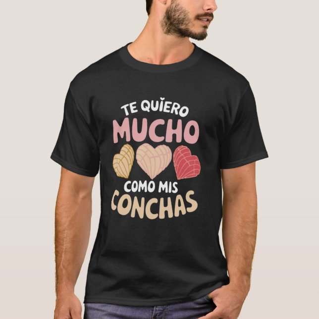 Camiseta Eu Te Amo Muito Como Meus Pastéis Assados Latinos  (Frente)