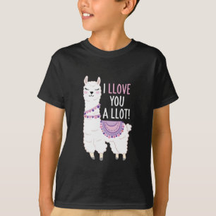 Camiseta Eu te amo muito - Engraçado Llama