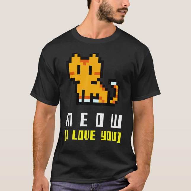 Camiseta Eu te amo muito fofo e colorida (Frente)
