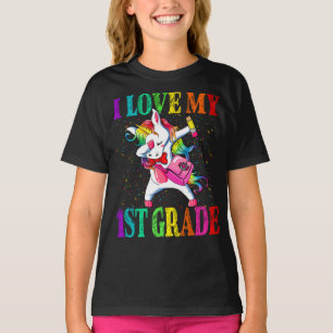 Camiseta Eu Te Amo Na rua De Volta Para O Unicórnio Da Esco
