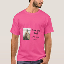 Camiseta Eu te amo pai dia de os pais elegante adicionar te
