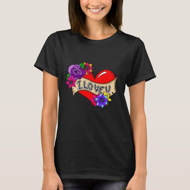 Camiseta Eu Te Amo | Rua Art Urban Heart (Frente)