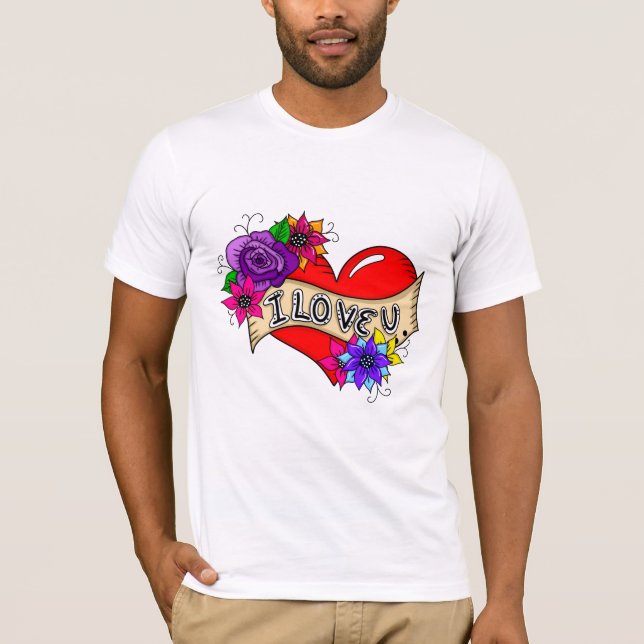 Camiseta Eu Te Amo | Rua Art Urban Heart (Frente)