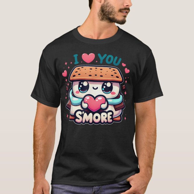 Camiseta Eu Te Amo Smore Engraçado Camping S39More (Frente)