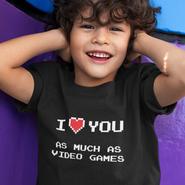 Camiseta Eu Te Amo Tanto Quanto Videos games | Jogo T Engra (Criador carregado)