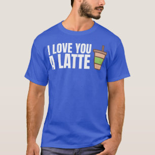 Camiseta Eu Te Amo Um Café Engraçado Latino Palavra Pun Uni