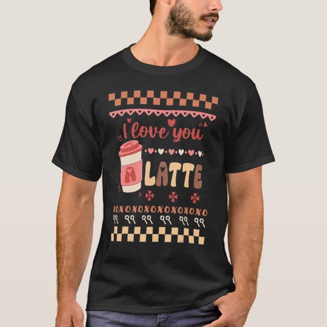 Camiseta Eu Te Amo Um Café Namorados Latente (Frente)