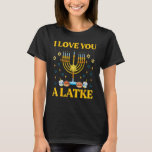 Camiseta Eu Te Amo Um Chão Judeu Engraçado Hanukkah Chanu<br><div class="desc">Eu Te Amo Um Choco Judeu Engraçado Hanukkah Chanukah</div>