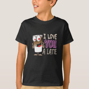 Camiseta Eu te amo um latte