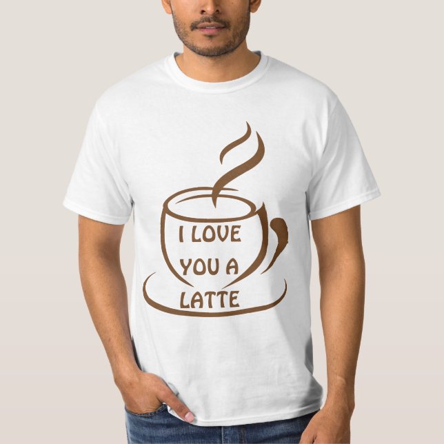 Camiseta Eu te amo uma design engraçada romântica latente (Frente)