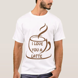Camiseta Eu te amo uma design engraçada romântica latente