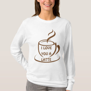 Camiseta Eu te amo uma design engraçada romântica latente
