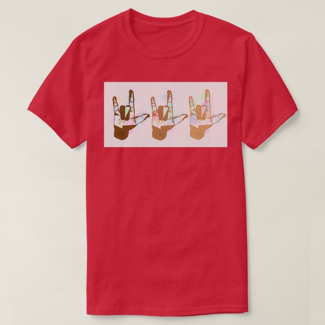 Camiseta Eu te amo x (Frente do Design)