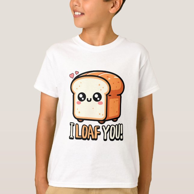 Camiseta Eu Te Assusto! Curioso Eu Te Amo Pão Pão (Frente)