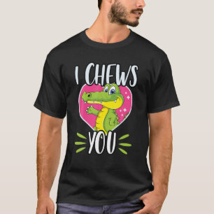 Camiseta Eu Te Choro A Alligador Crocodilo Lover Cute Valen