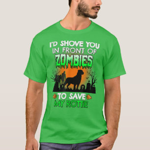 Camiseta Eu te colocaria na frente dos zumbis para salvar m