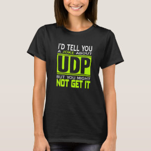 Camiseta Eu te contaria uma Piada sobre o programador UDP p
