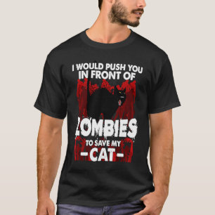 Camiseta Eu te empurraria na frente dos zumbis para salvar