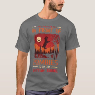 Camiseta Eu te empurraria na frente dos zumbis para salvar