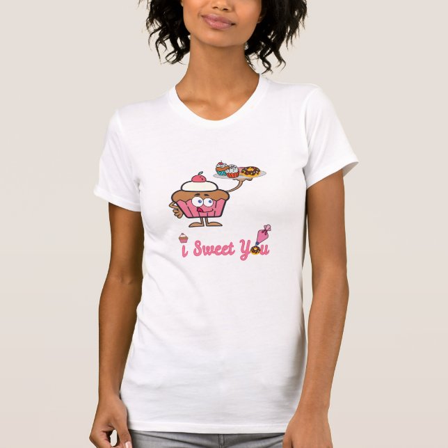 Camiseta Eu te juro com um Cupcake (Frente)