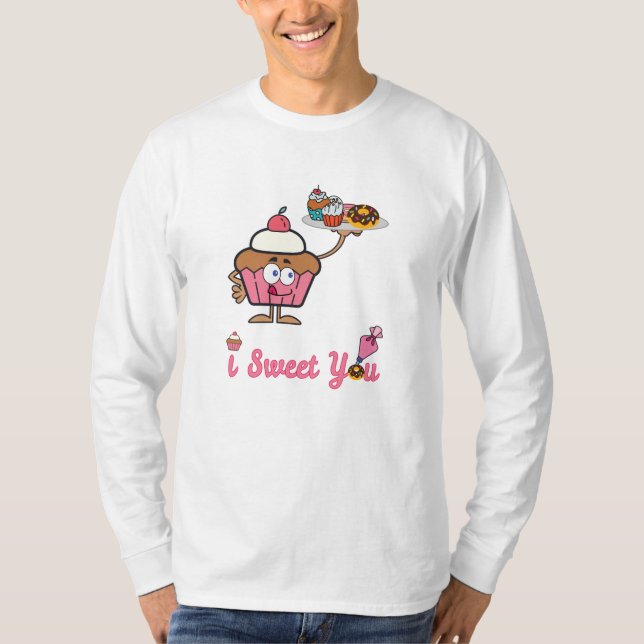 Camiseta Eu te juro com um Cupcake (Frente)