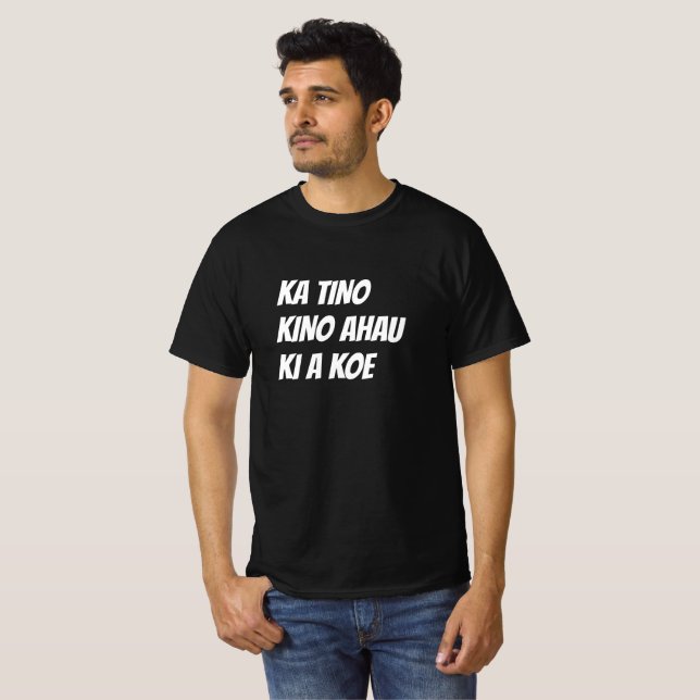 Camiseta Eu te odeio muito em Maori (Frente Completa)