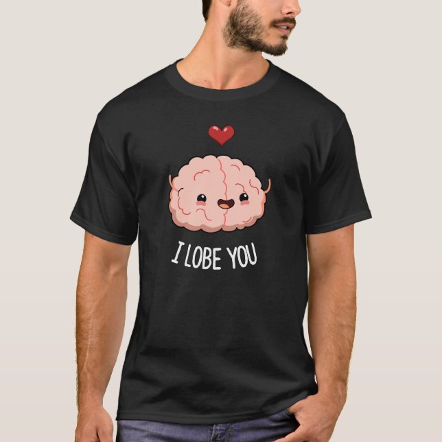 Camiseta Eu Te Perco O Cérebro Engraçado Pun Dark BG (Frente)