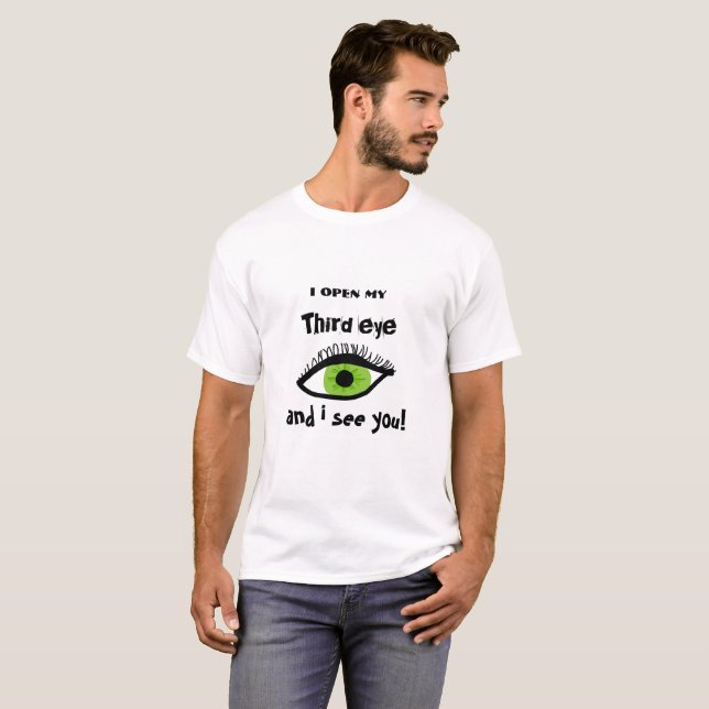 Camiseta eu te vejo, terceiro olho (Frente Completa)