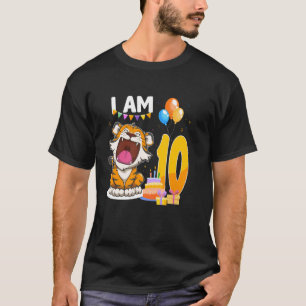 Camiseta Eu Tenho 10 Anos de Idade Festa de Aniversário Tem