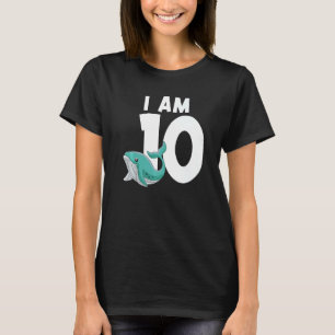Camiseta Eu Tenho 10 Baleias De 10 Anos