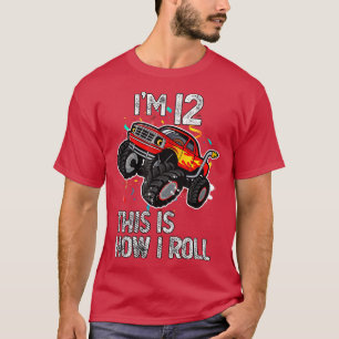 Camiseta Eu tenho 12 anos, é assim que eu faço 12 de aniver