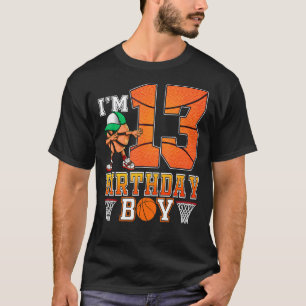Camiseta Eu tenho 13 anos de 13 de Aniversário de Basquete