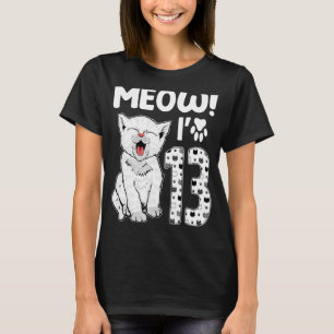 Camiseta Eu tenho 13 anos, garota 13 de aniversário.