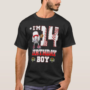 Camiseta Eu tenho 14 anos, 14 de aniversário, garoto bebend