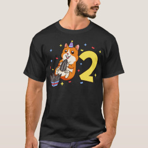 Camiseta Eu tenho 2 anos com aniversário de criança de hams