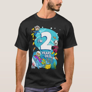 Camiseta Eu tenho 2 anos Ocean Scuba Diver Land