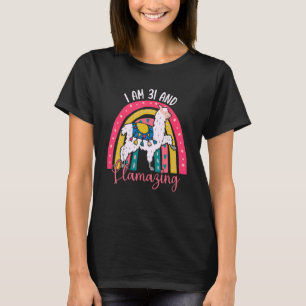 Camiseta Eu Tenho 31 Anos E Llaming Alpaca Llama 31º