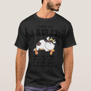 Camiseta Eu Tenho 3 Regras Não Me Minta Vaca Natal