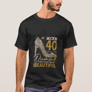 Camiseta Eu tenho 40 anos Diamante 40 e Fabuloso 40º Bi