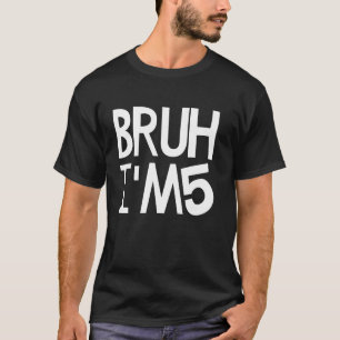 Camiseta Eu tenho 5 anos É meu aniversário 5 de 5 anos