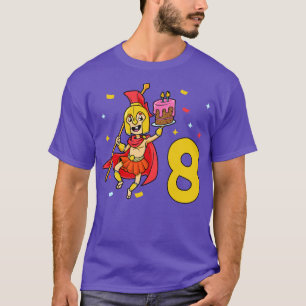 Camiseta Eu tenho 8 anos com Spartan aniversário de criança