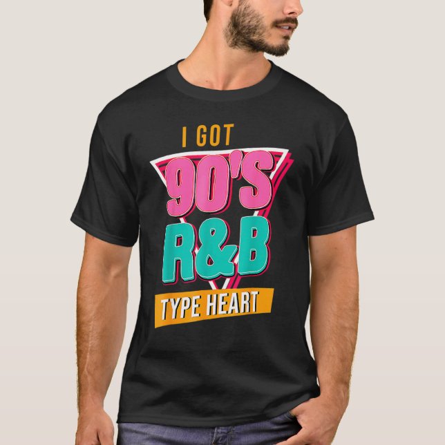 Camiseta Eu tenho 90 R&b Dançarino Musical Hip Hop (Frente)