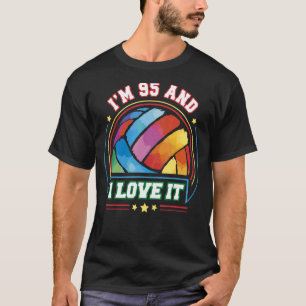 Camiseta Eu tenho 95 anos e eu adoro o 95º aniversário dos 