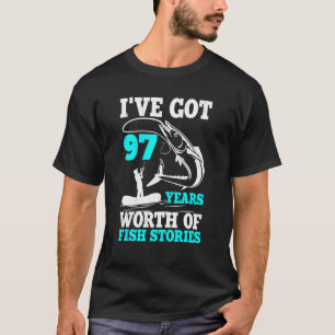 Camiseta Eu Tenho 97 Anos de Histórias de Peixes para Celeb