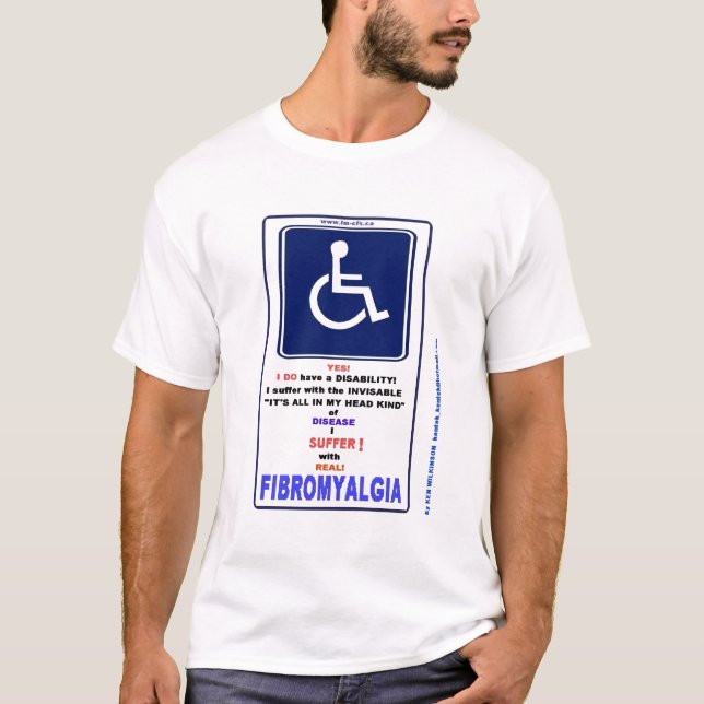 Camiseta Eu tenho a fibromialgia (Frente)