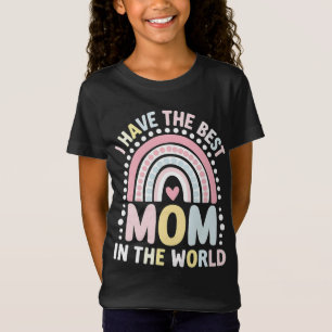 Camiseta Eu Tenho A Melhor Mãe Do Mundo Boho Arco-Íris